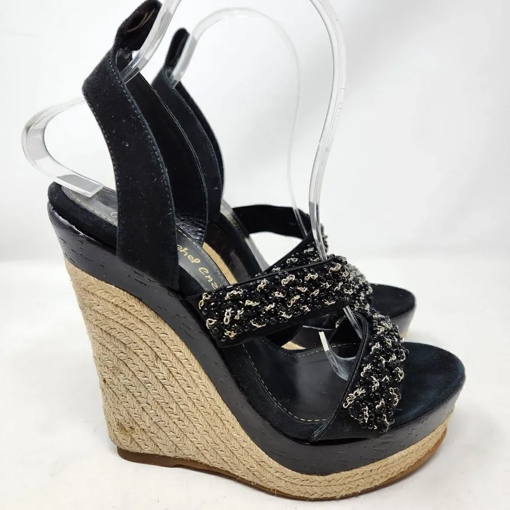 JEAN‎ MICHEL CAZABAT Espadrilles Wedges Sandals 37.5 EU